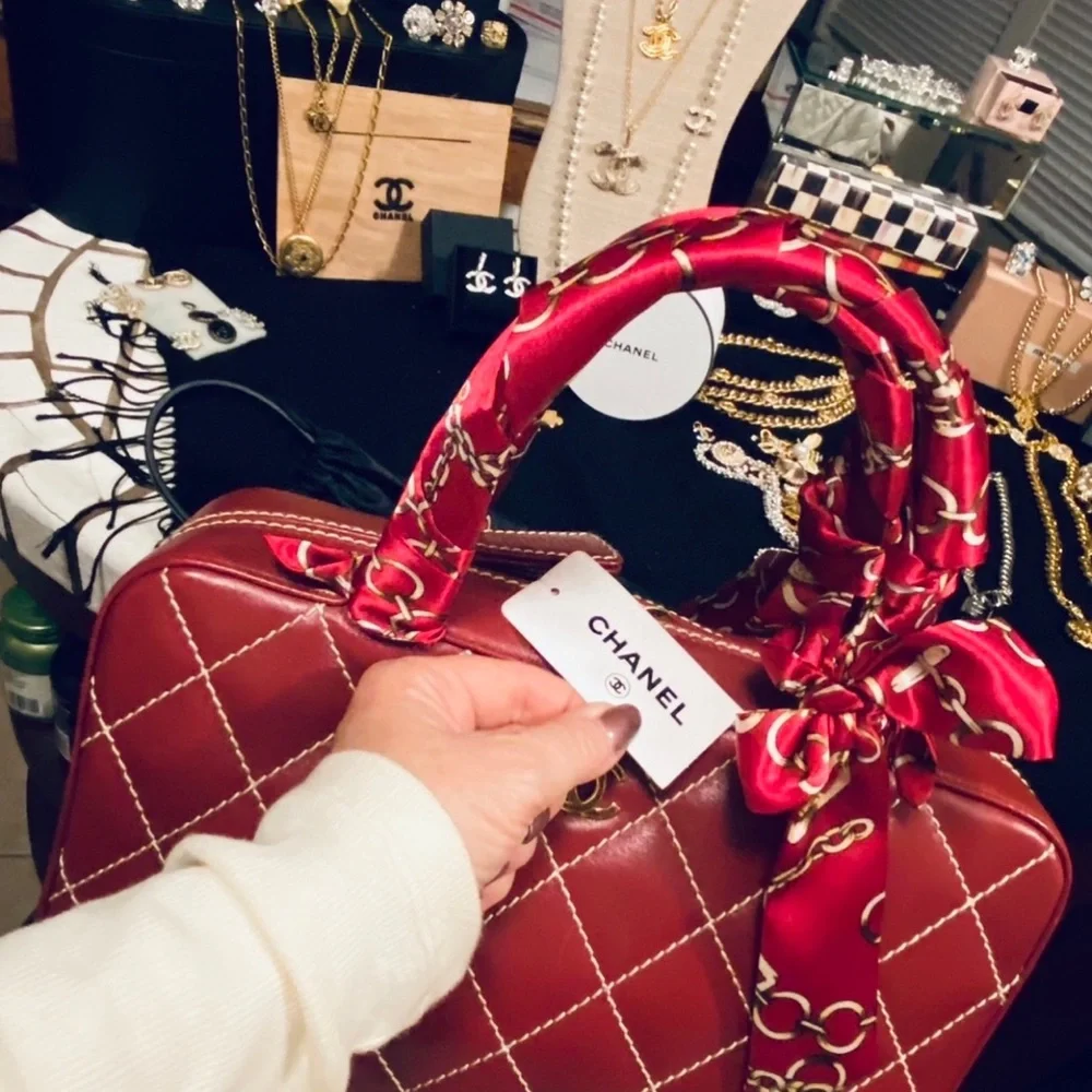 🌹NWT RARE CHANEL WILD STITCH HANDBAG - Picture 9 of 11